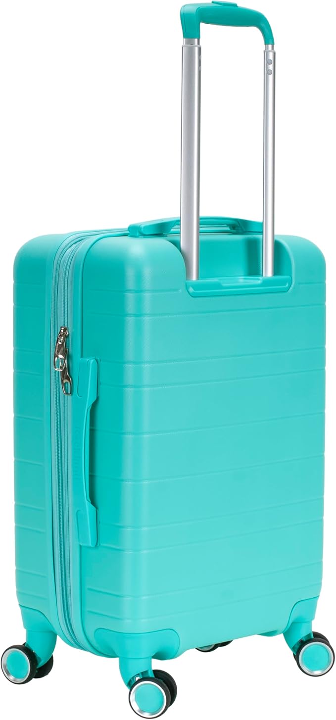 Rockland Palm Beach Hardside 20" ABS Carry On, Turquoise
