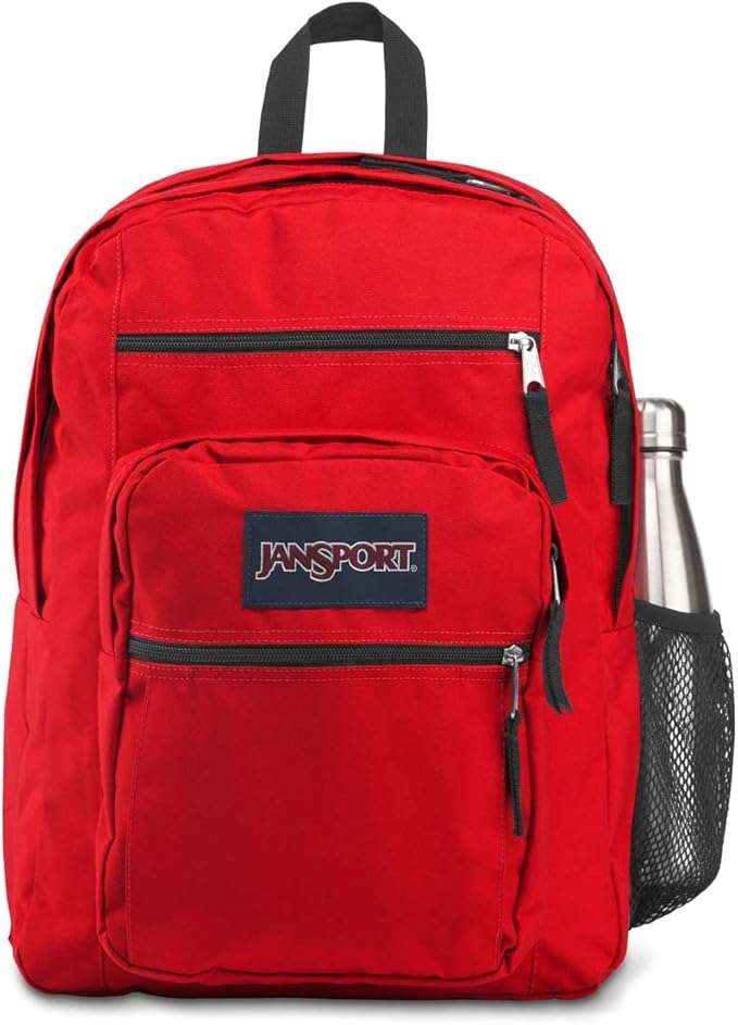 JanSport Laptop Backpack - Computer Bag with 2 Compartments, Ergonomic Shoulder Straps, 15” Laptop Sleeve, Haul Handle - Red Tape