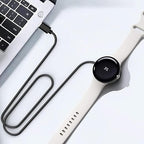 Charger for Google Pixel Watch 2 & 3, Replacement USB-A/C Charging Cable Cord for Smart Watch (3.3ft/1m) (Black)
