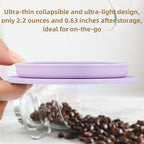 3 Pack Collapsible Travel Pour Over Coffee Maker Camping, Paperless Travel Collapsible Pour Over Coffee Dripper Kit, Silicone Reusable Coffee Strainer Pour Over Cup
