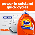Tide Laundry Detergent Liquid, Original Scent, 80 Loads, 100 FL OZ, Works on 100% of Common Stains, Laundry Soap, Liquid Laundry Detergent