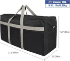 REDCAMP Foldable Travel Bag, Large Sports Bag, 75L/96L/100L, Lightweight Waterproof Tote Bag