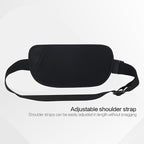 Slim Money Belt for Travel - Anti-Theft Hidden Passport Holder Waist Wallet with Secure Pouch for Cash, Credit Cards & Phone Safe (Small Black)