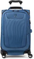 Travelpro Maxlite 5 Softside Expandable Luggage with 4 Spinner Wheels, Lightweight Suitcase, Men and Women, Ensign Blue, Carry-on 21-Inch