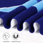 2 Packs Oversized Beach Towel Set 36 x 72 in XL Extra Large Big Soft Clearance Pool Swim Camping Travel Terry Towels Blanket for Adult Cruise Lounge Chair Cover Gift Women Men Blue Striped Dolphins
