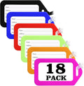 Sodsay 18 PK Luggage Tags for Suitcases (Assorted, Pack of 18 with 9 Vibrant Colors), Luggage Tag, Bag Tag for Baggage, Suitcase Tags Bulk