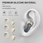 [3 Pairs] Ear Tips Cover for Bose QuietComfort Earbuds II (2022) &Bose QuietComfort Ultra Earbuds (2023), Silicone Sport Ear Hook Cover, Anti-Slip Replacement Eartip Accessories (S,M,L) (White)