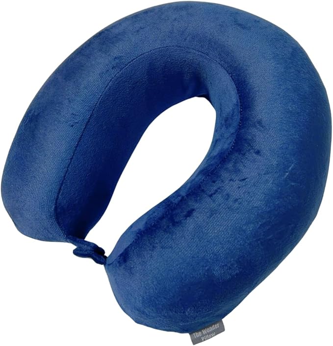 Travel Pillow with Built-In Blanket Memory Foam Neck Pillow for Airplane Travel, Flight Pillow with Blanket Portable Airplane Pillow for Adults Compact Travel Neck-Pillow for Plane, Car & Long Flights