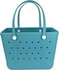 Lightweight Extra large Rubber Beach Bag Small mini Tote Bag for Gym Waterproof medium Open Handbag for Pool Sports