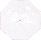 Capelli New York Adult Umbrella, Clear Umbrella for Rainy Days, Travel Essentials, Must-Have College Dorm Essentials