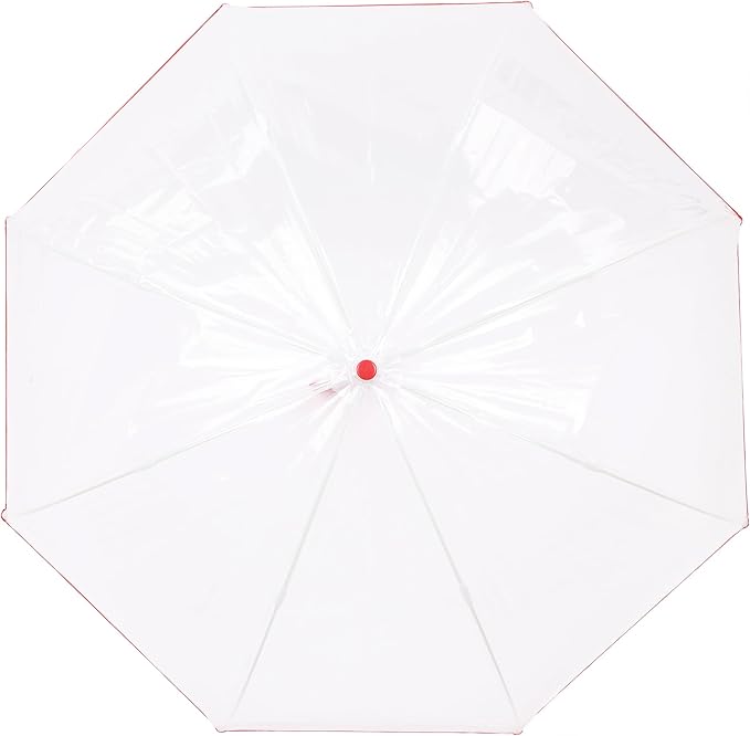 Capelli New York Adult Umbrella, Clear Umbrella for Rainy Days, Travel Essentials, Must-Have College Dorm Essentials