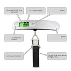 Luggage Weight Scale, Digital Luggage Weight Scale 50Kg High Precision Portable Electronic Weighing Scale Handheld Suitcase Hanging Scale,for Travel