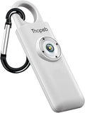 Thopeb–The Original Personal Safety Alarm for Women Self Defense – Elders & Kids Self Defense Keychain Siren – 135dB Loud Siren Bird Sound – Cute Key Chains Protection (Metallic Silver)