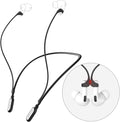 Ultra Strong Magnetic Compatible Airpod Pro Strap Anti-Lost Cord Sports Lanyard Compatible with Airpods 4 3 2 1 Pro 3 2 1, Black with White