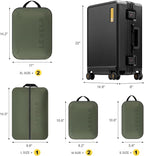 LEVEL8 Zipperless Carry On Suitcase Airline Approved with Aluminum Frame, Hard Shell Luggage with Spinner Wheels, Metal Travel Luggage, 20 Inch, Black