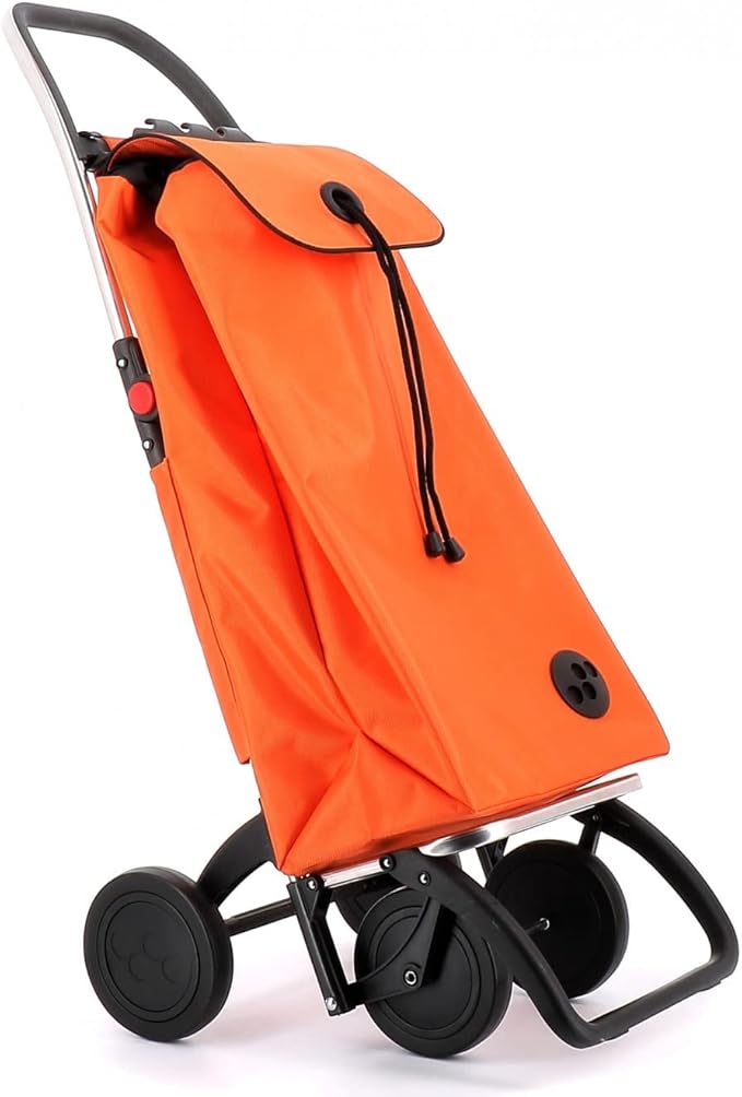 Rolser I-Max MF 4 Wheel Foldable Shopping Trolley - Orange