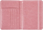 Passport Holder Cover,Traveling Passport Case Cute Passport Wallet for Women,Red Marble