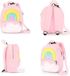 mibasies Toddler Backpacks for Girls 2-4: Plush Backpack -3D Animal Cartoon Mini Travel Bag -10 inch Toddler Backpack Leash