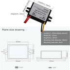 Step Down Converter Power Converter Waterproof Step Down Volt Converter AC 10-28V to DC 12V Converter AC-DC Step Down Power Module(5A)
