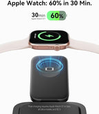 INIU Ultra Slim 10000mAh 45W PD Power Bank & Qi2 Certified, 3 in 1 Wireless Charging Station for Apple Multiple Devices Combo