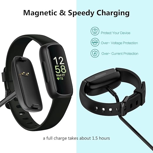 Fast Wall Charger for Fitbit Inspire 2, Fit bit Ace 3 Charger for Kids Replacement Fitbit Inspire 2 HR USB Charging Cable Cord for Inpsire 2 and Ace 3