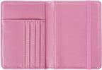 Passport Holder Cover,Traveling Passport Case Cute Passport Wallet for Women,Peach Glitter