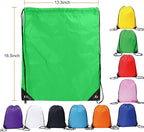 JohahaTim Drawstring Backpack Bulk 20 Pcs Draw String Backpack Bags DIY Gym Sports Traveling Yoga Cinch Bag Sackpack Drawstring (10 Color multi color)