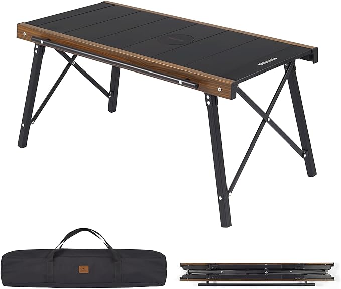Naturehike Folding IGT Camping Table, Portable IGT Cook System, Ultralight Aluminum Camp Table for Outdoor Picnic Car RV Trip Patio Backyard BBQ
