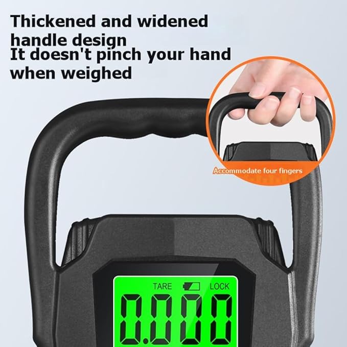 Electronic LCD Digital Hanging Scale 50kg/50g Portable Hook Weighing Balance Luggage Weighting Scale