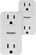Energizer 2 Pack of Fast Charging Multi Plug Wall Outlet Extender 2 AC Power Outlets, 1 20W PD Type C, 2 USB A (3.1A Total Output) Power Strip Expander Splitter Plug in Adapter
