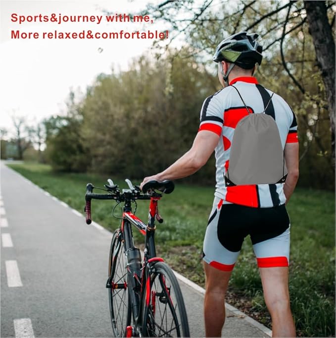 Drawstring Backpack Bulk 20 Pcs Draw String Backpack Bags DIY Gym Sports Traveling Yoga Cinch Bag Sackpack Drawstring (grey)