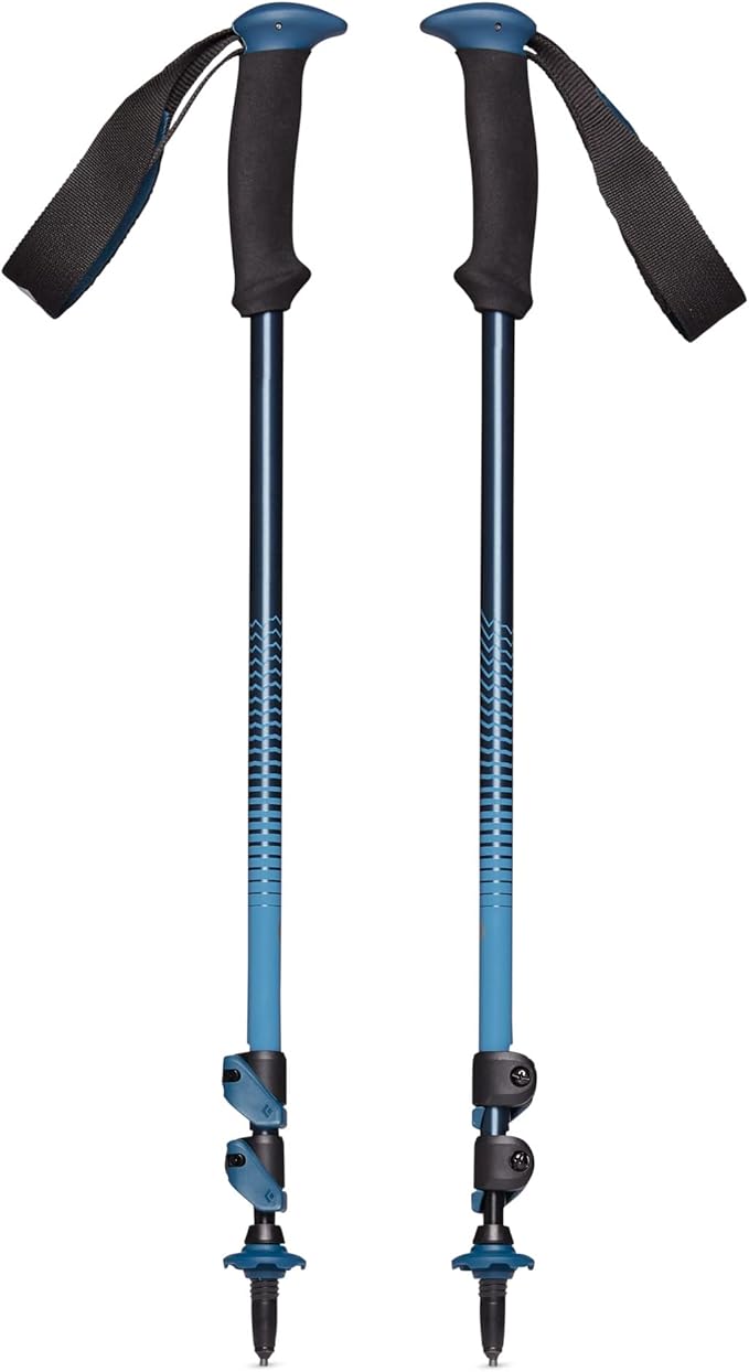 BLACK DIAMOND Trail Back Trekking Poles (Pair) | Durable Aluminum | FlickLock Adjustability | Comfortable Grips for Hiking & Backpacking