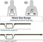Veckle Clear Fanny Pack Stadium Approved - Adjustable 33-47 Inch Strap, Transparent Belt Bag for Women Men Fits 7.5-inch Smartphone, Waist Bag Clear Bag for Stadium Events, Sport, Concerts, Green