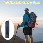 Camping Chair 2 Pack Portable Folding Chair, Supports 300lbs, Lightweight Stable Outdoor Chair for Camping Hiking Fishing Beach Travel Picnic, Compact Collapsible Camping Seat, Midnight Blue