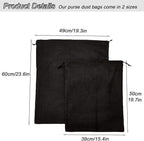 LAKE OF FIRE Dustproof Storage Bags with Drawstring Closure, 2-Piece Set – Multi-Purpose Protective Pouches for Handbags, Purses, Shoes, and Boots