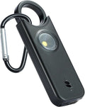 TIPSEAN Personal Safety Alarm - 135dB Ultra Loud Siren with LED Strobe Light, USB-C Rechargeable, Compact Keychain Alarm for Women/Men, Emergency Flashlight & Vibration Alert(Black)