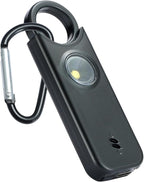 TIPSEAN Personal Safety Alarm - 135dB Ultra Loud Siren with LED Strobe Light, USB-C Rechargeable, Compact Keychain Alarm for Women/Men, Emergency Flashlight & Vibration Alert(Black)