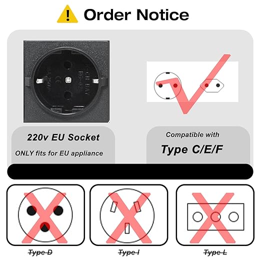 Yinleader Voltage Converter 800W Step Up/Down Transformer 110/120V to 220/230/240V for use European, UK and More Overseas appliances in The US/CA/MX [110V US Power Cord Included Only, No 220V Cord]
