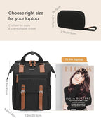 LOVEVOOK Laptop Backpack for Women Work Travel Computer Backpacks Purse, Doctor Nurse Bag Teacher Business Laptop Bag, Fashion College Backpack Casual Daypack, 17 inch-Upgrade