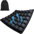 Airplane Seat Cushion for Long Flights Press-Type Inflatable Travel Seat Cushion with 3D Air Cells Portable Comfort Support Pad for Car, Office Chair & Stadium Bleachers Relieves Sitting Fatigue
