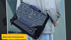 Multifunctional laptop bag, 13.3-16 inch waterproof laptop bag, casual crossbody shoulder handbag for men and women