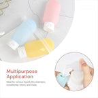 Travel Size Toiletry Bottles Set, 2oz Leak Proof Refillable Containers, 8 Pack Squeezable Bottles for Shampoo, Conditioner, Lotion, Travel Accessories