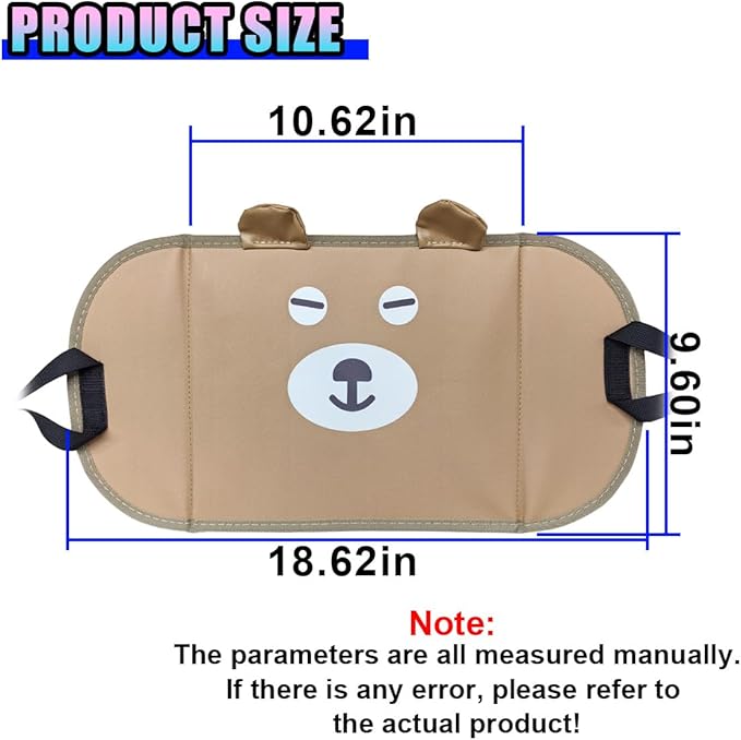 Cute Car Foot Hammock, Adjustable Height Automotive Seat Footrest, Vehicle Seat Extender Leg Support & Relax Accessories, Portable Long Travel Essentials for RV, SUV, Truck(Eyes)