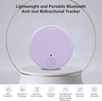 Aircawin GPS Tracker Case,Key Item Finder Locator,No Monthly Fee App for iOS/Android 2023 Latest,Portable Anti-Lost Bluetooth Mini Tag Item Tracker for Luggages/Kids/Pets/Phone/Wallet/Bag-1Pcs-Purple