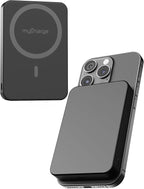 myCharge CliqAir 10000mAh Magnetic Power Bank – Ultra-Thin 0.5" Design | 15W Fast Wireless Charging | 20W PD USB-C Port | Powerful Magnetic Hold | Perfect for Travel, Work, or Everyday Use | Black