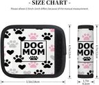 2 Pack Luggage Handle Wrap with Travel Tags - Non-Slip Protective Cover Soft Handle Grips Covers for Suitcase(Dogs Mom)