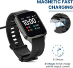 Smart Watch Chargers Compatible for FITVII HM78 HM68 HM58 HM57 H56, Popglory P22, Iaret I18, Morepro HM78, Parsonver SR1 Replacement Charging Cable 60cm (Black)