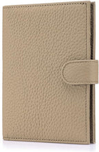 RFID Passport Holder for Women – Slim Leather Travel Wallet with Card Slots, Zipper Coin Pocket & Cash Organizer, Elegant Passport Case Gift for Travel (Apricot Beige)