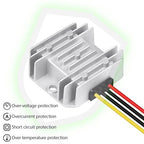 LeMotech DC 8-40v to 12v Converter 3A 36W Step Down Converter Voltage Reducer IP68 Waterproof Transformer for Golf Cart Truck Boat Vehicle