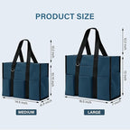 Becokan Large Tote Bag for Women Waterproof with 12 Pockets Top Zipper Closure Utility Teacher Nurse Bags for Work School